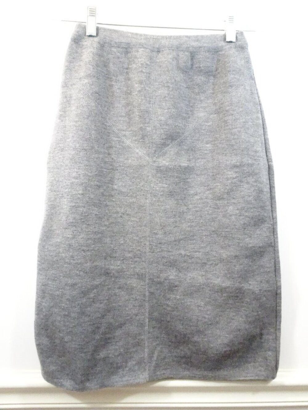 Vintage Bloomingdales Merino Wool Pencil Skirt Size M Made in Italy Classic